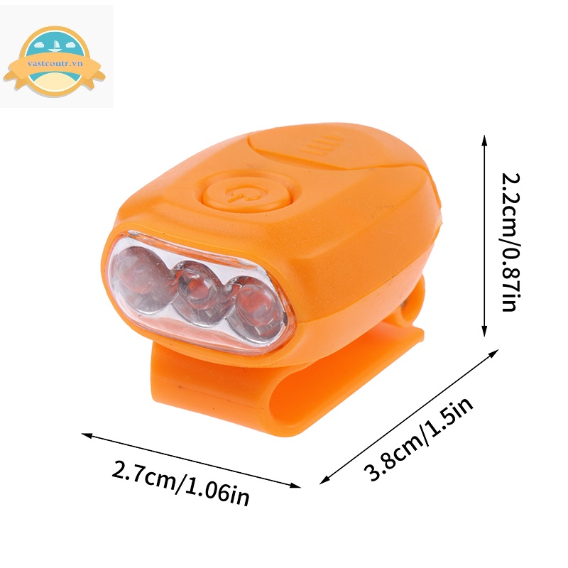 Đèn led mini Có Kẹp Gắn Mũ Đội Đầu Không Cần Khoan Xoay Được