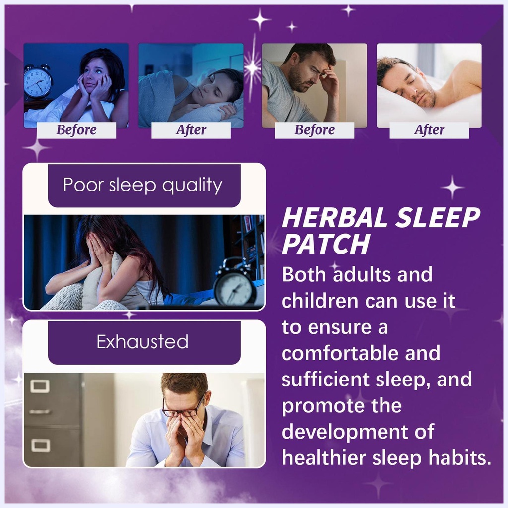 Bộ 10 Miếng Dán Phản Lực Giúp Thư Giãn Sâu Vào Ban Đêm Cho Người Lớn