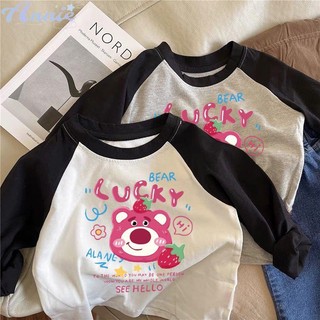 Annie áo thun 100% cotton tay dài dễ thương cho bé trai và bé gái