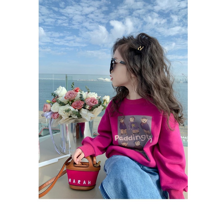 Áo Sweater Nhỏ Và Vừa Họa Tiết anime Dễ Thương Cho Bé Gái
