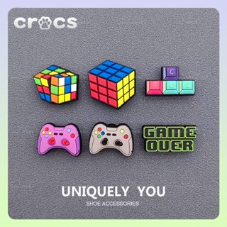 sticker dép crocs Trò chơi Rubik Cube jibbitz crocs stiker dép cross jibitz cross sticker gắn dép cross charm dép crocs jbitz crocs