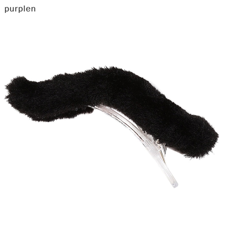 Kẹp Tóc Màu Tím Hình Vuốt Cá Mập Phủ Lông Dễ Thương Bắt Mắt