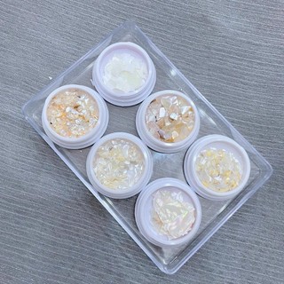 Set xà cừ, sỏi xà cừ mix size trang trí nail hottrend 2023