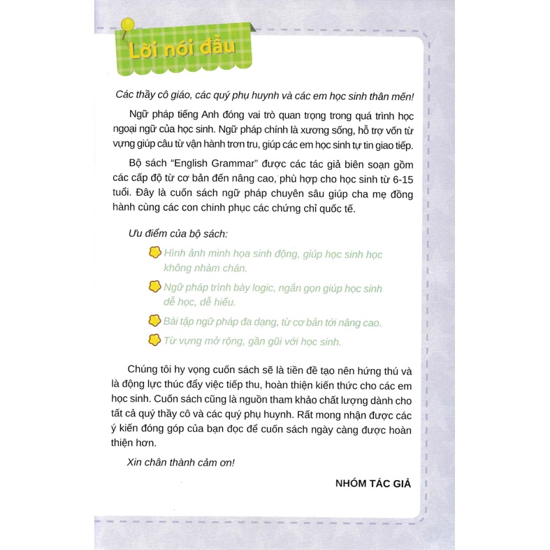 Sách - English Grammar For Flyers 1  - MT
