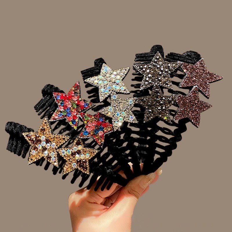 Băng Đô Răng Cưa Đính Đá zircon Thời Trang Sang Trọng Hàn Quốc Cho Nữ