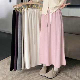 Chân váy lưng cao co giãn màu sắc thời trang xuân thu cho nữ