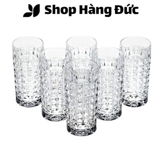 Bộ 6 cốc bohemia diamond, 260ml, thiết kế sang trọng, nhập đức, hàng chính hãng, shop hàng đức