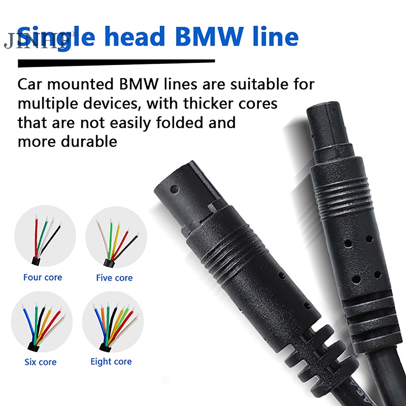 Dây Cáp camera hd Nối Dài 4 / 5 / 6 / 8pin diy Phía Sau Xe Hơi