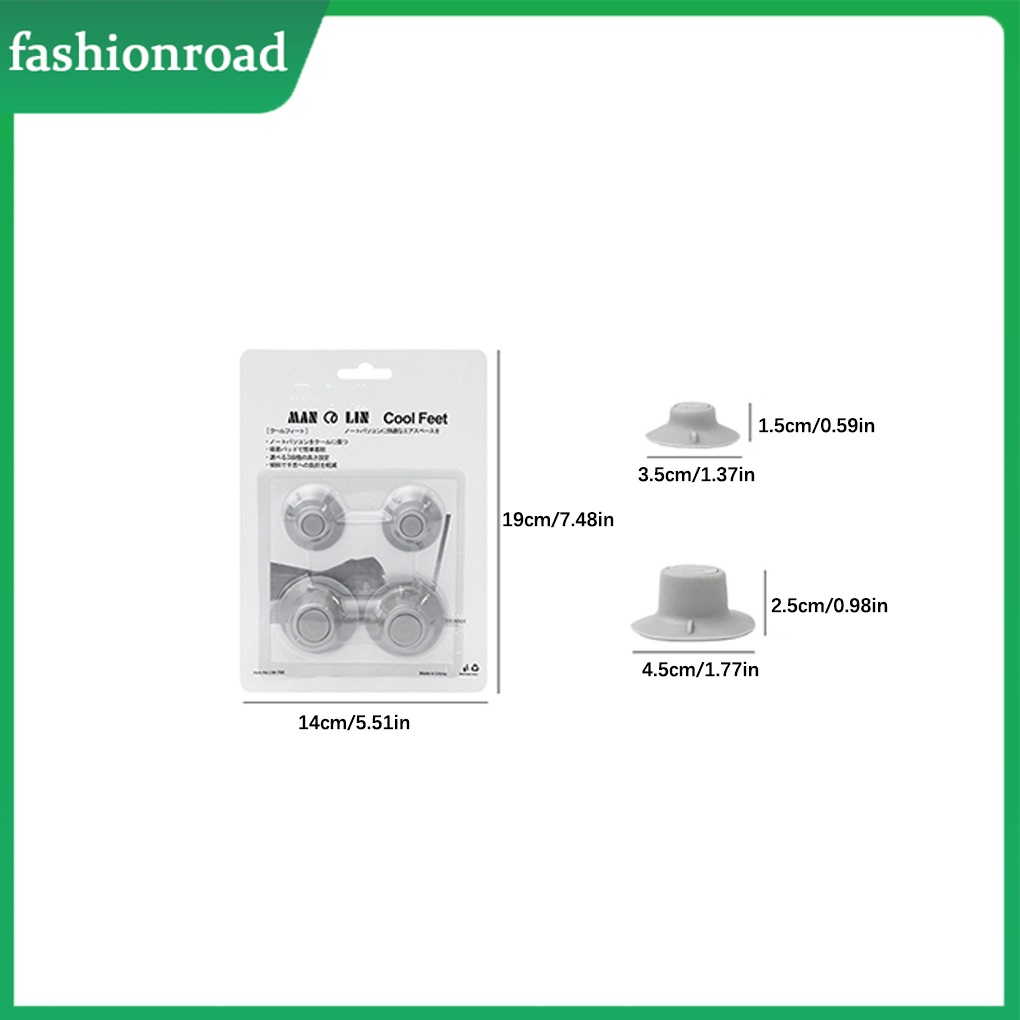 Set 4 Đế Hút Chân Không Làm Mát laptop Tiện Dụng