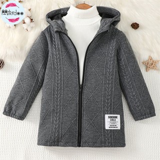 Áo hoodie Tay Dài In Họa Tiết Kẻ Sọc Thời Trang Mùa Thu Cho Bé 4-7 Tuổi