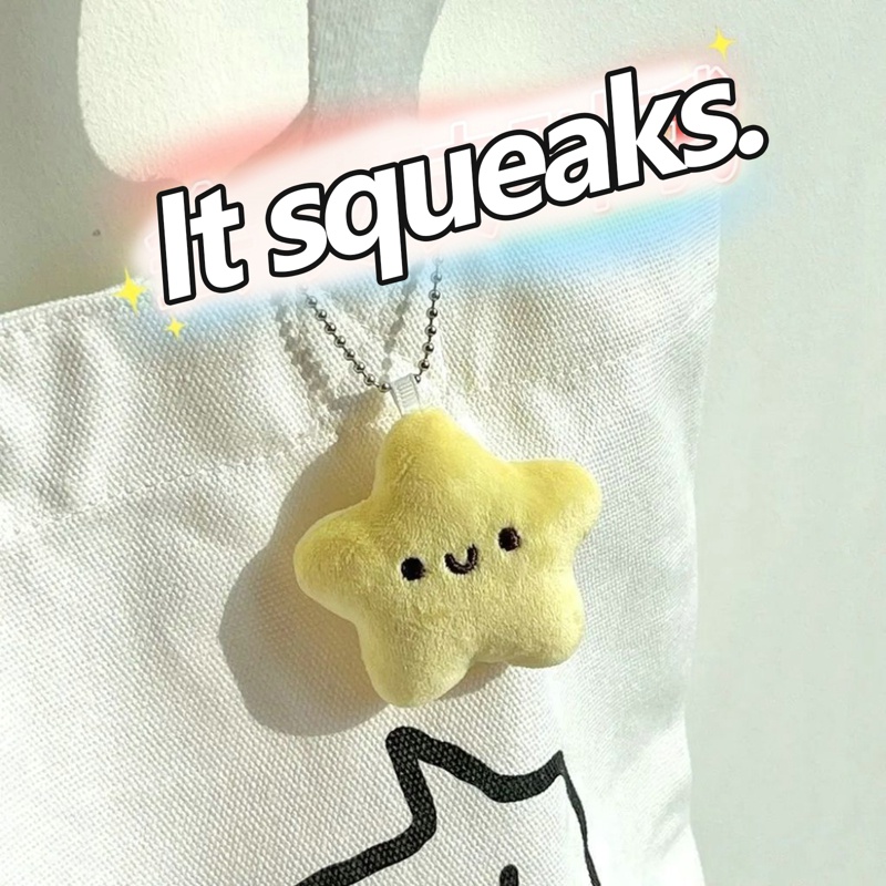 Dễ Thương Móc Khóa Búp Bê Nhồi Bông Ngôi Sao Mềm Mại