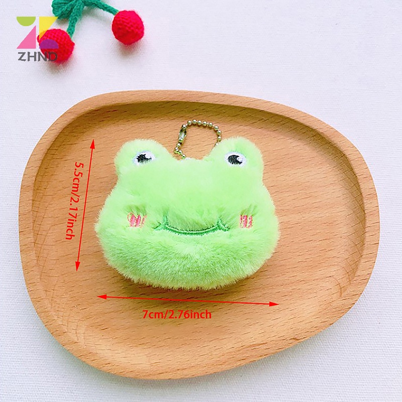 Zhuzhengde Móc Chìa Khóa Hình Thú Nhồi Bông Mềm Mại Dễ Thương