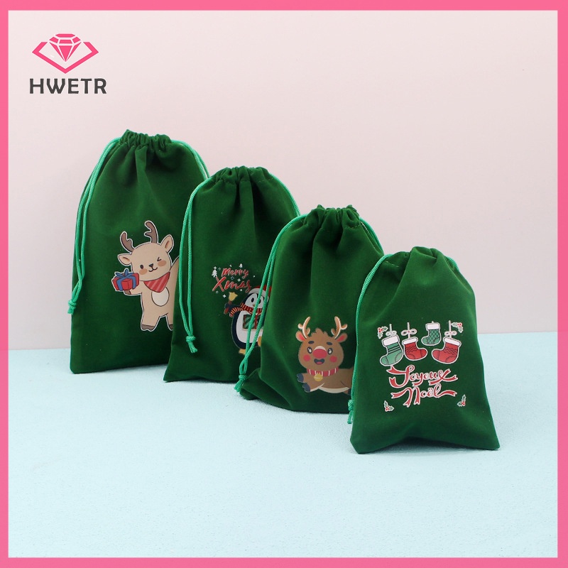 Set 5 Túi Rút Đựng Quà Giáng Sinh Mới