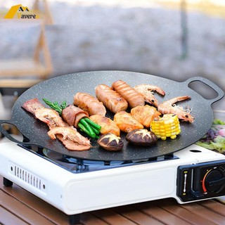 Chảo nướng bbq hàn quốc không dính phủ nhôm cho bếp nướng bbq tại nhà / dã ngoại