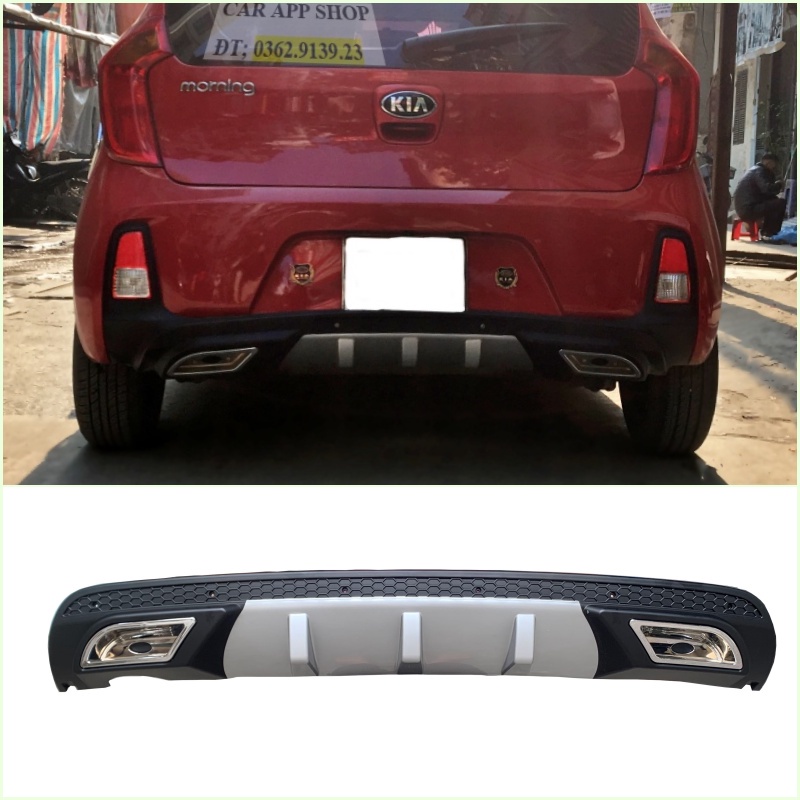 Lippo  Kia Morning mẫu độ pô xe thể thao