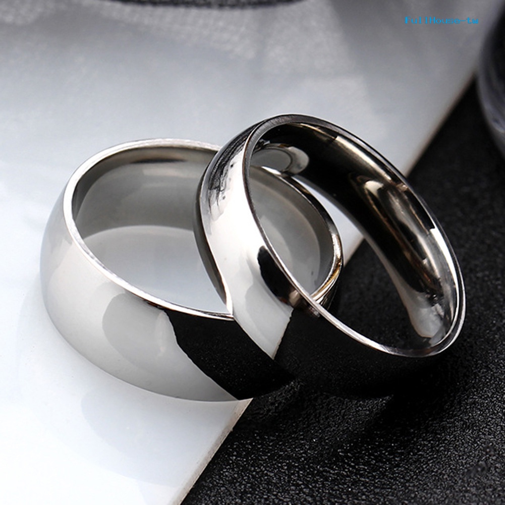 Nhẫn Thép Không Gỉ Đính Hôn Thời Trang unisex