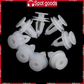 Set 20 đinh tán nhựa trắng 9mm cho cản xe hơi