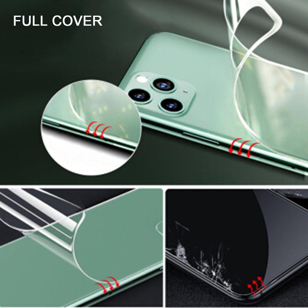 Miếng Dán Hydrogel Bảo Vệ Mặt Sau Cho Điện Thoại IPhone 15 14 13 12 Mini 11 Pro Max Xs Max Xr X 8 7 6 6s Plus