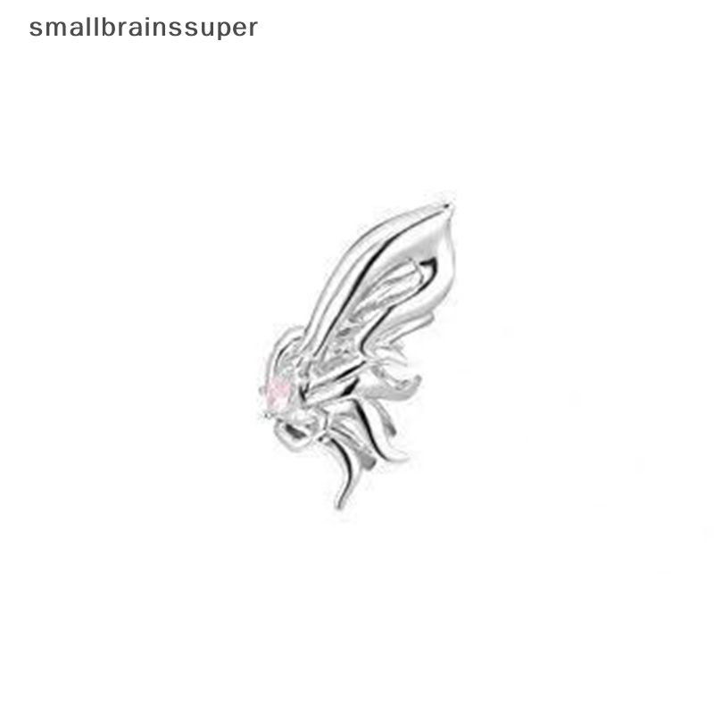 Smallbrainssuper Khuyên Kẹp Vành Tai Hình Bướm Đơn Giản Cá Tính Hợp Thời Trang Phong Cách punk sbs