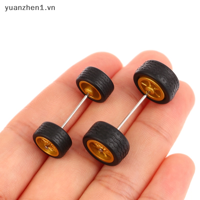 1 Bộ Bánh Xe Hợp Kim 10.8 / 12.8mm 1 / 64 Màu Vàng / Bạc vn