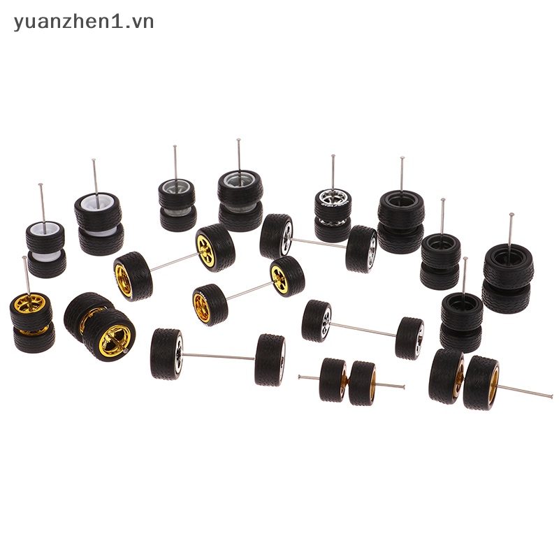 1 Bộ Bánh Xe 10.8 / 12.8mm 1 / 64 Bằng Hợp Kim Chất Lượng Cao