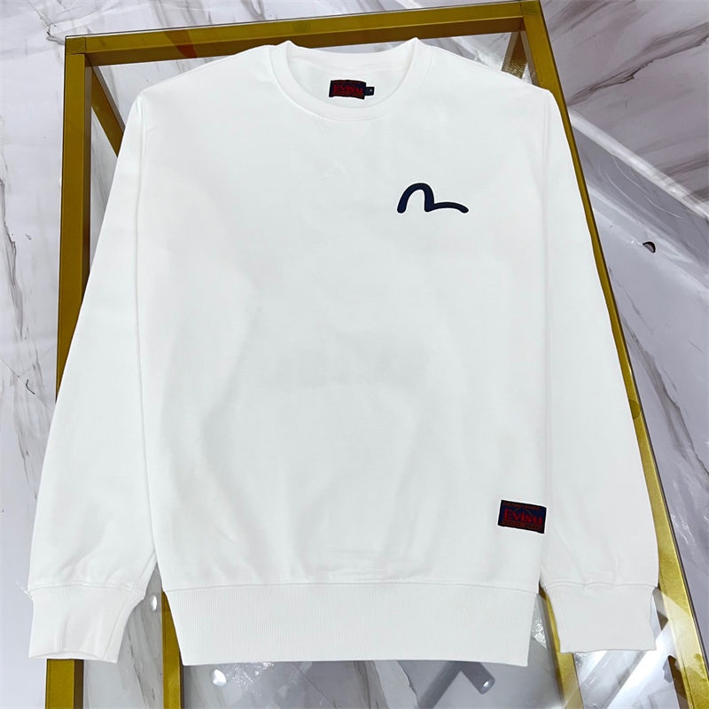 Áo sweater cotton Nguyên Chất Cổ Tròn Tay Dài In logo May Mắn Thời Trang Cho Nam Và Nữ