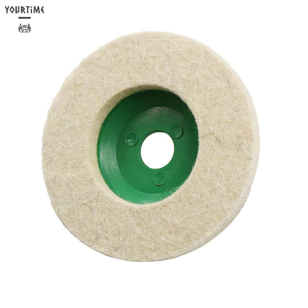 Set 5 Đĩa Nỉ Đánh Bóng Kính / Kim Loại / Kim Loại / Thủy Tinh 4 inch 125mm