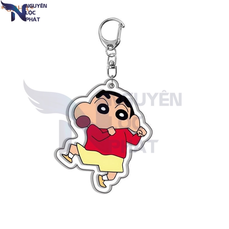 Gpha> kawaii anime crayon shin-chan keychain phụ kiện trang trí acrylic móc chìa khóa đồ chơi trẻ em mới nlp shop
