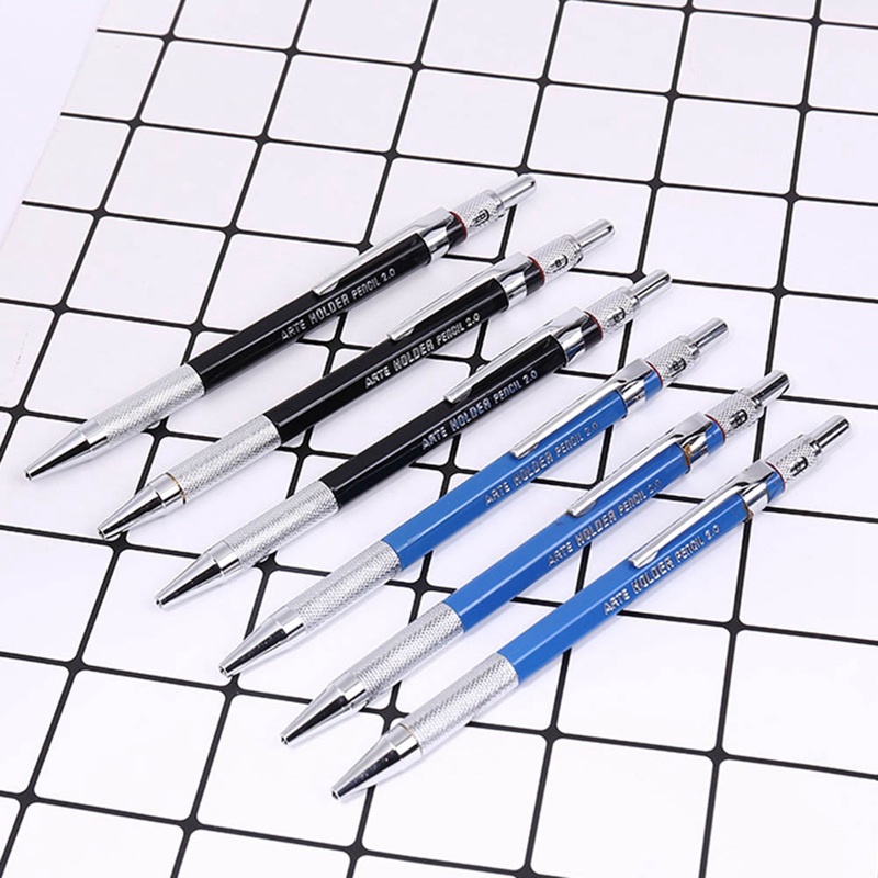 Selense Bộ Bút Chì Kim Loại Ngòi 2.0 mm hb Dùng Vẽ Tranh Tiện Dụng