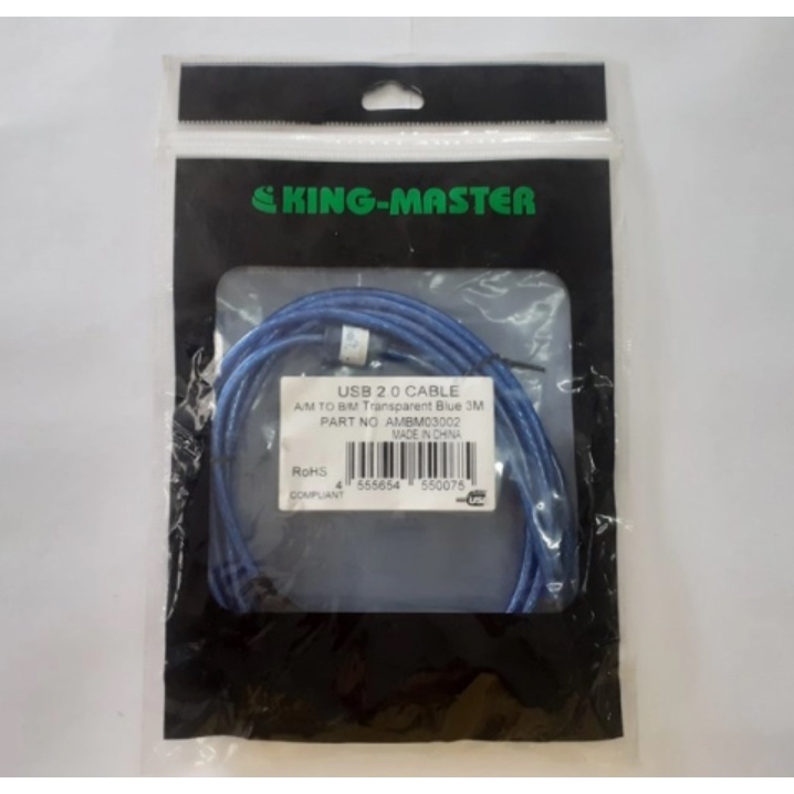 Cable USB máy in  3M KingMaster BM03002 (-)