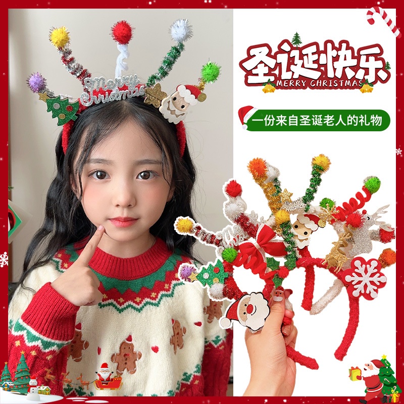 Băng Đô Cài Tóc Hình Bông Tuyết Phát Sáng Dành Cho Trẻ Em