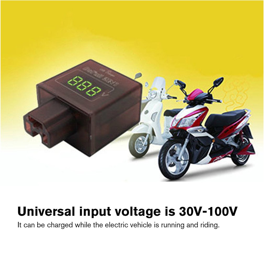 Vôn Kế Điện Tử 2 Trong 1 48v / 60v / 72v / 96v Cho Xe Hơi