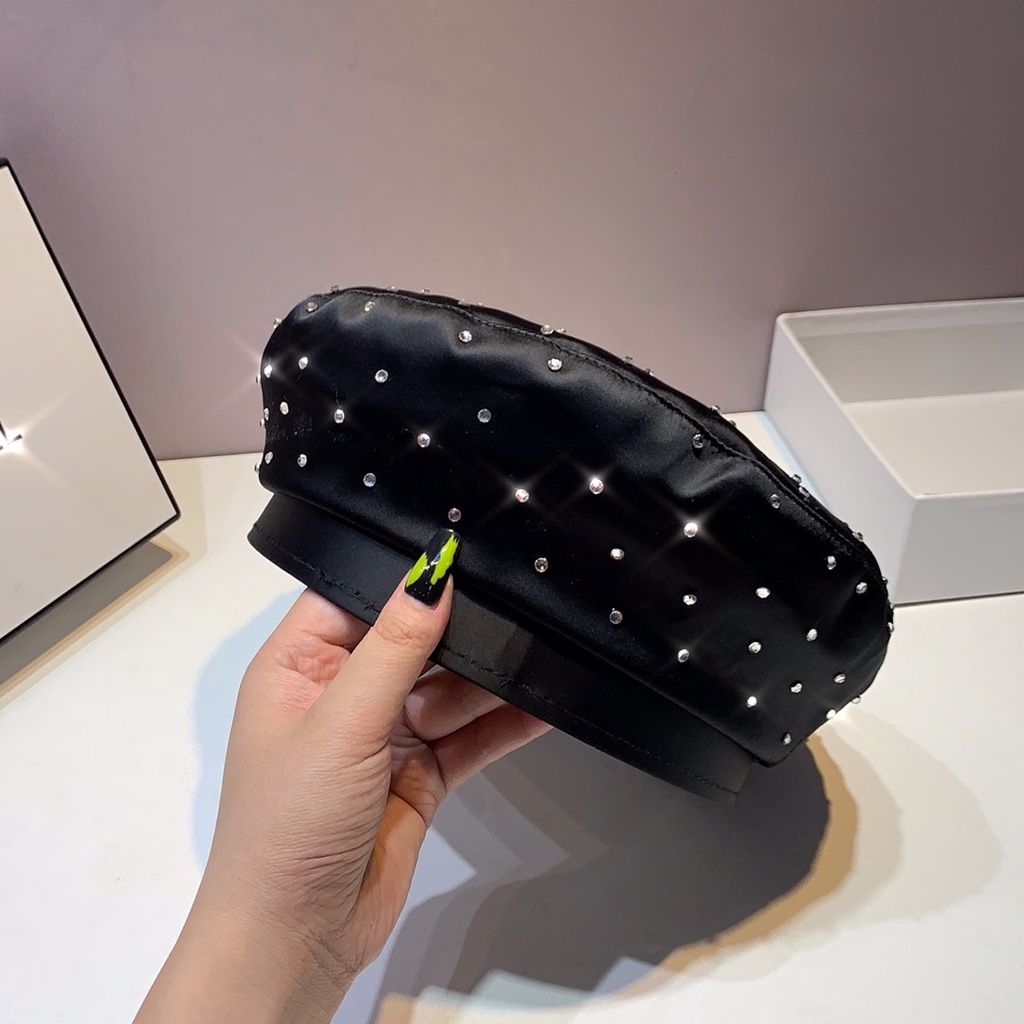 Toàn Bộ Mũ beret Cao Cấp Đính Đá Phong Cách retro Thời Trang