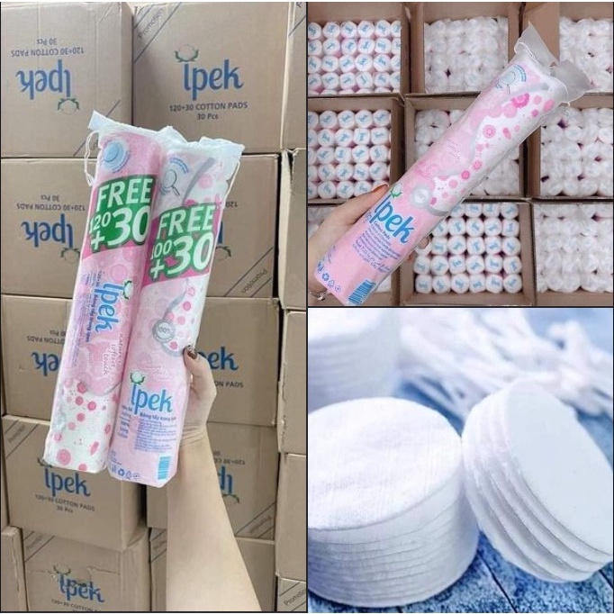 Sỉ 1 Thùng Bông Ipek 150 Miếng, 30 Gói Chính Hãng