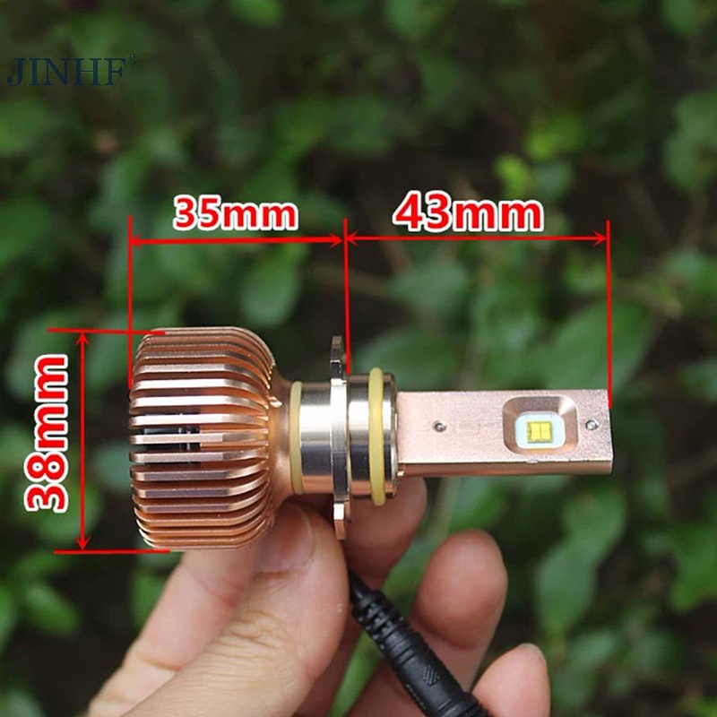 Jinhf Đèn Pha led 12v 9006 / 9012 24w Siêu Sáng Chuyên Dụng Cho Xe Hơi