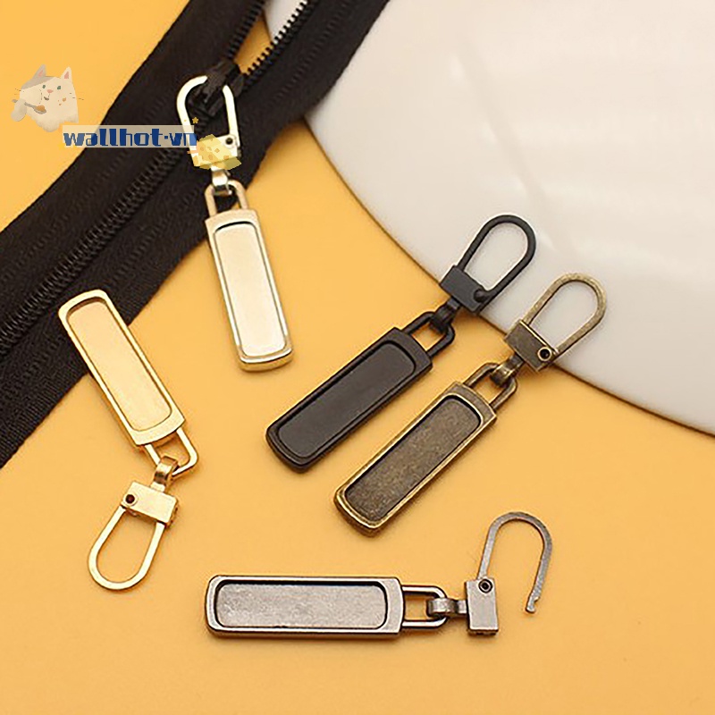 Wallhot > Set 3 Dây Khóa Kéo Có Thể Tháo Rời Thay Thế Cho Vali Đi Học / Giày Bốt / Giày Bốt / Áo Khoác Khóa Kéo Kim Loại