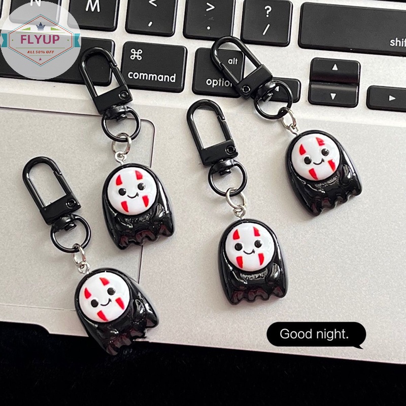 Flyup Mặt Dây Chuyền resin Hình Vô Diện Hoạt Hình Dễ Thương Vui Nhộn Trang Trí Móc Khóa / Ba Lô / Xe Hơi vn