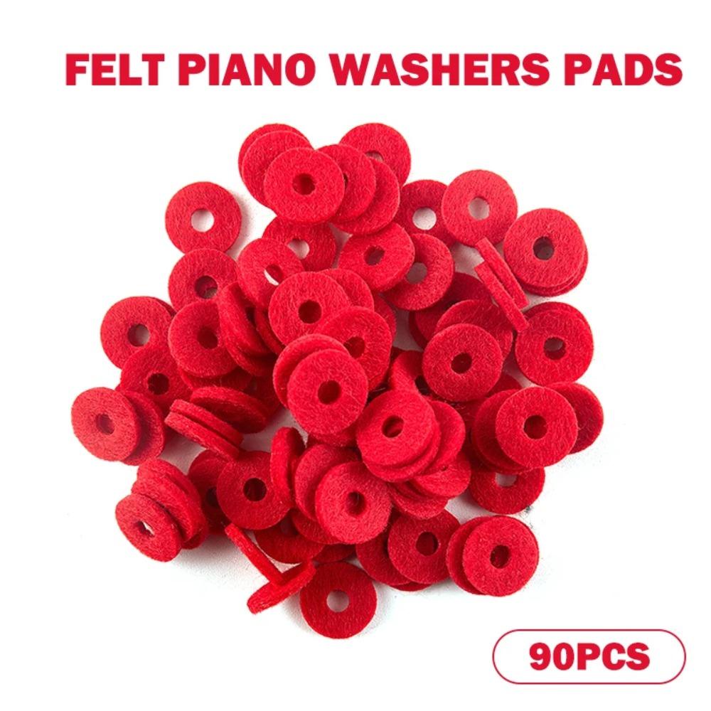 Set 90 Vòng Đệm Cao Su 1mm Màu Đỏ Chuyên Dụng Sửa Chữa Đàn piano