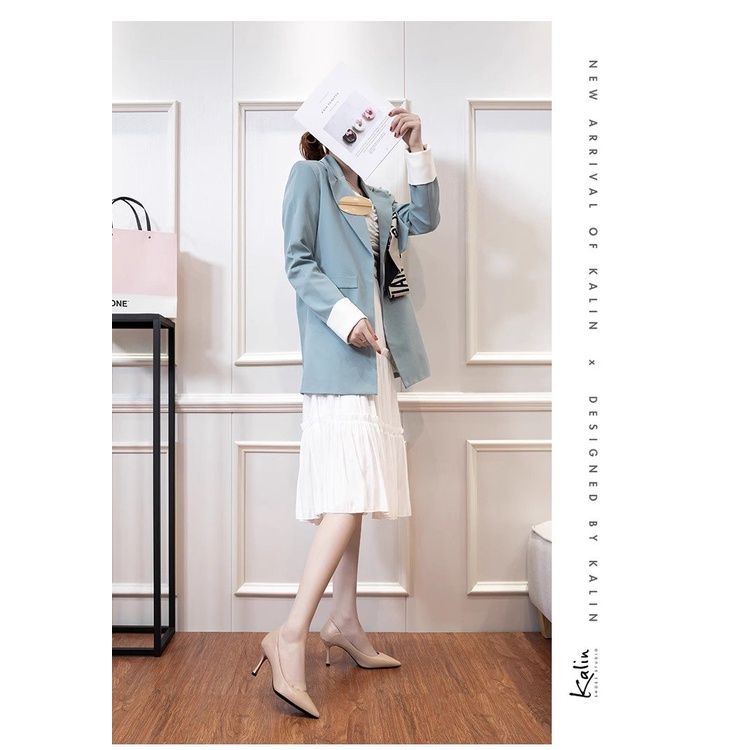 Giày Cao Gót Mũi Nhọn size 34-40 Thời Trang Thanh Lịch Cho Nữ