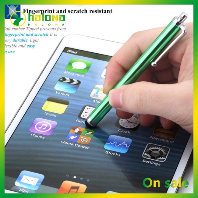 Halo Bút Cảm Ứng Màn Hình Bằng Hợp Kim Nhôm Kèm Kẹp Tiện Dụng Cho Máy Tính Bảng