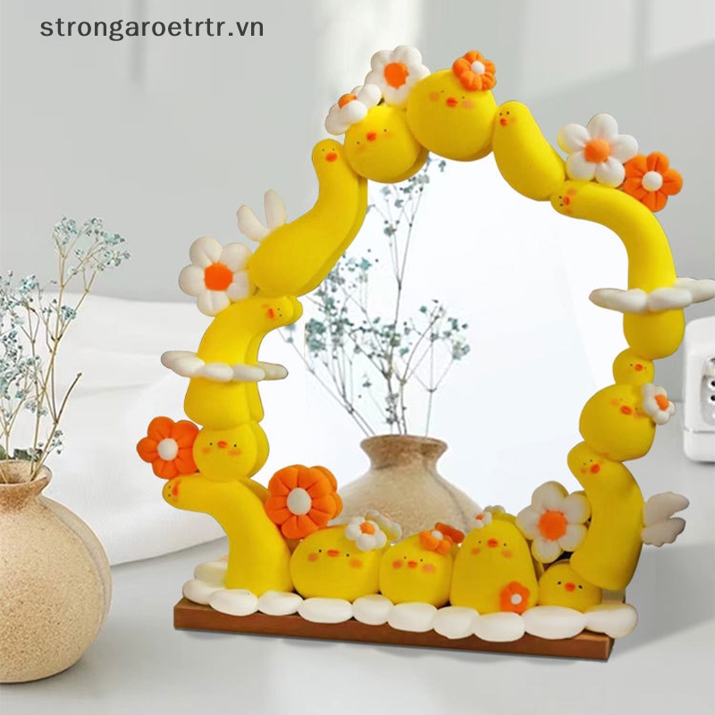Gương Trang Điểm acrylic Không Khung Hình Đám Mây Kèm Giá Đỡ Để Bàn Trang Trí Nhà Cửa diy