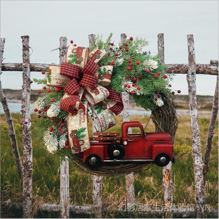 Christmas wreath decoration set door ornaments Christmas door ornaments indoor living room diy Old Man snowman ornaments NPUT