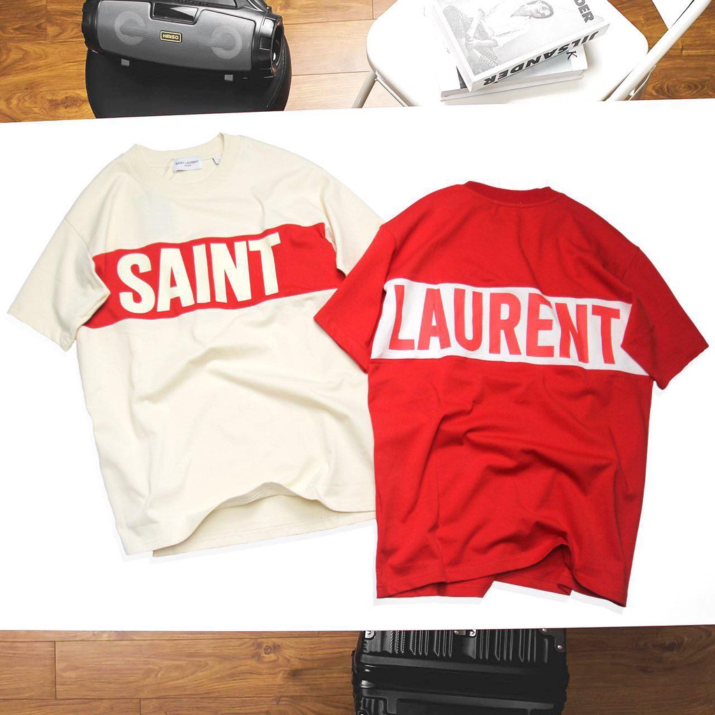 T Shirt Unisex S.Laurent NaM Nữ Cao Cấp