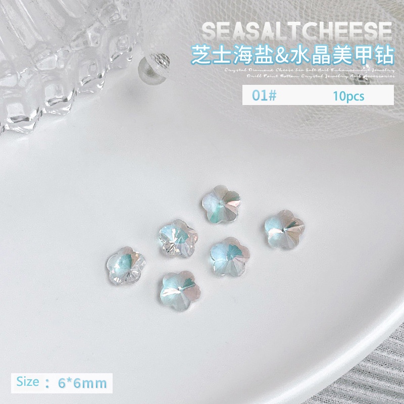 Set 10 Hạt Đá Pha Lê Hình Mũi Tên 3d Trang Trí Móng Tay Nghệ Thuật