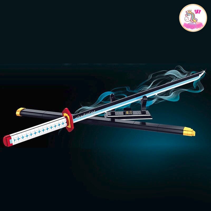 Đồ Chơi Lắp Ráp Kiểu LEGO Mô Hình Thanh Gươm Diệt Quỷ Của Thủy Trụ Tomioka