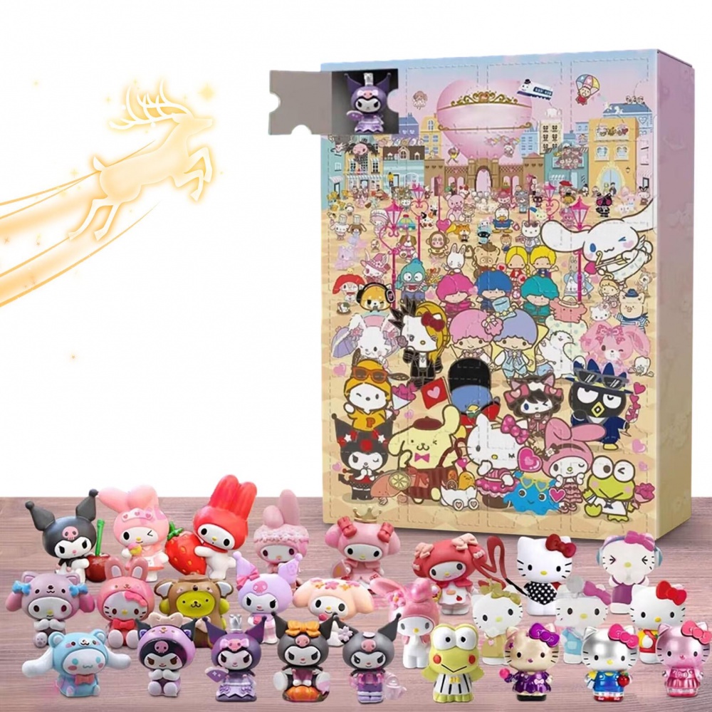 Lịch Giáng Sinh sanrio Hoạt Hình hello kitty kuromi melody cinnamoroll kawaii Thời Trang