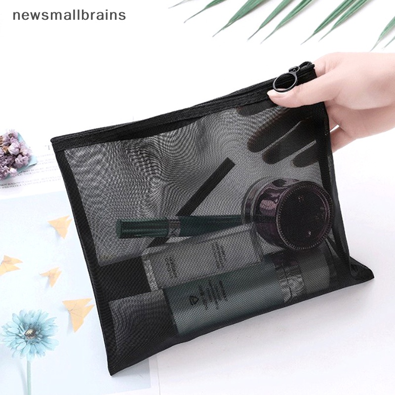 Mới 1 Túi Lưới Trong Suốt Chấm Bi Đựng Đồ Trang Điểm Tiện Dụng