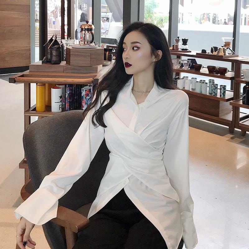 Áo Sơ Mi Tay Dài Dáng Rộng Phong Cách Hàn Quốc Thời Trang Xuân Thu 2023 Cho Nữ