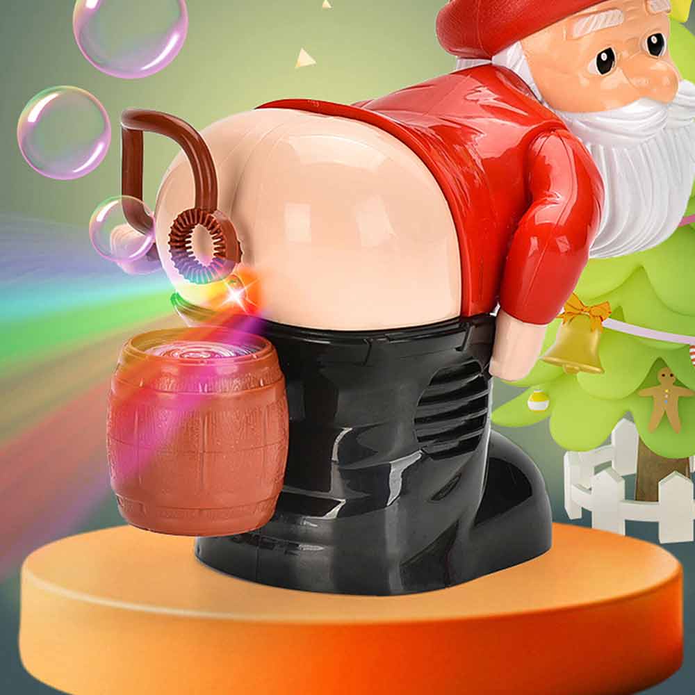 Christmas Electric fun Santa Twerking bubble Machine bubble blowing Santa claus with light music XMAS bubble toy Christmas gift