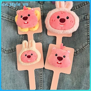 Gương cầm tay Loopy Gương vuông làm đẹp Phụ kiện làm đẹp có tay cầm tiện lợi ins.style_vn